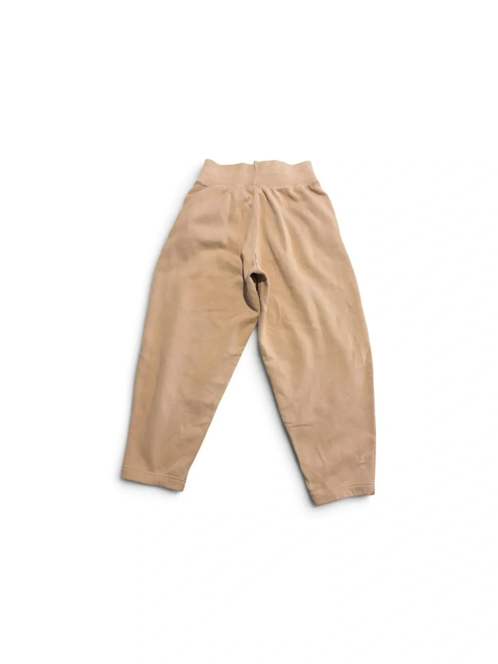 Nike Kids Beige Jogger Sweatpants with White Swoosh size small nwot